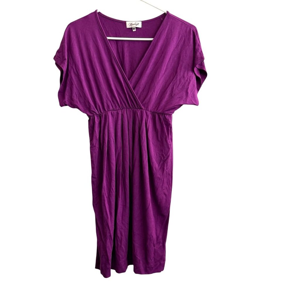 Purple Empire Waist Dress
